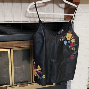 Black and Floral Tank